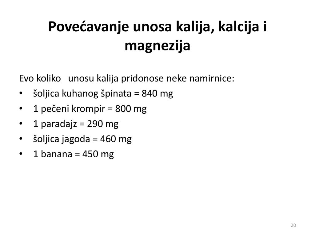 liječenje hipertenzije magnezija i kalija)